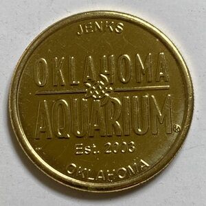 Gold color large coin Souvenir